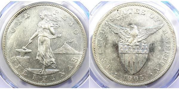 1 Peso Philippines Argent 