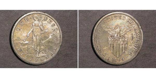 1 Peso Philippines Argent 