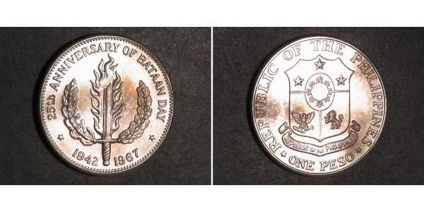 1 Peso Philippines Argent 