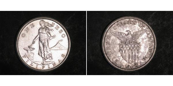 1 Peso Philippines Argent 