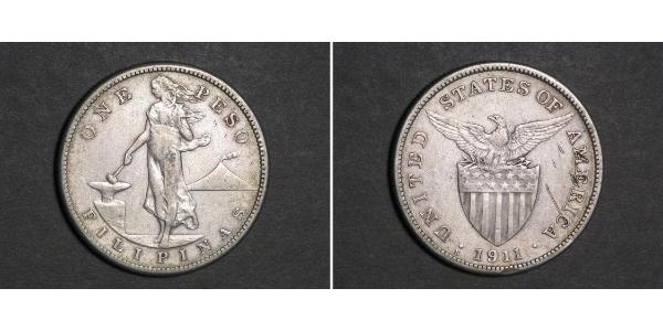 1 Peso Philippines Argent 