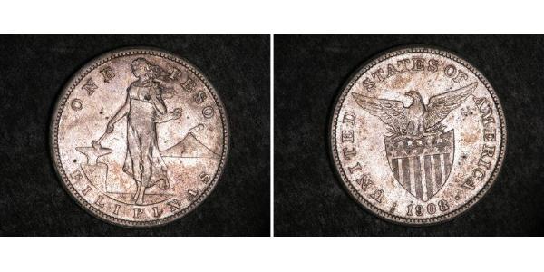 1 Peso Philippines Argent 