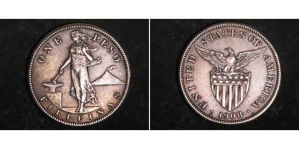 1 Peso Philippines Argent 