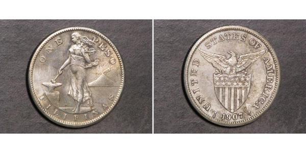 1 Peso Philippines Argent 