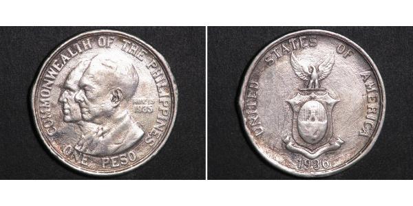 1 Peso Philippines Argent 