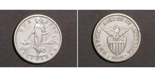 1 Peso Philippines Argent 