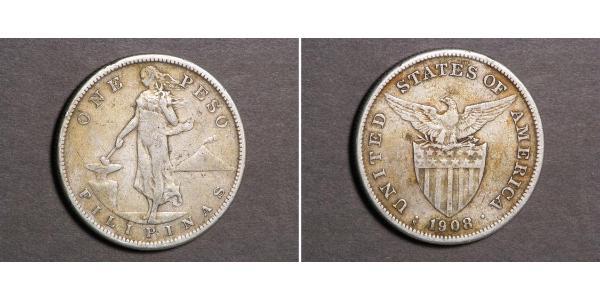 1 Peso Philippines Argent 