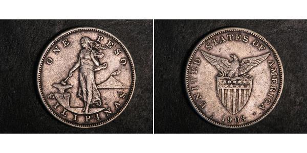 1 Peso Philippines Argent 