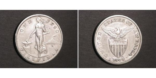 1 Peso Philippines Argent 