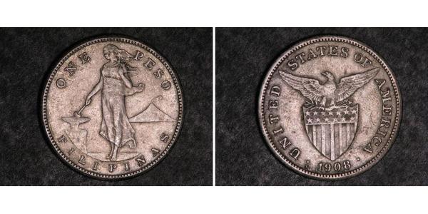 1 Peso Philippines Argent 
