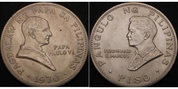 1 Peso Philippines Argent 