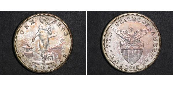 1 Peso Philippines Argent 