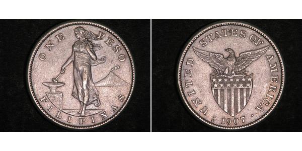 1 Peso Philippines Argent 