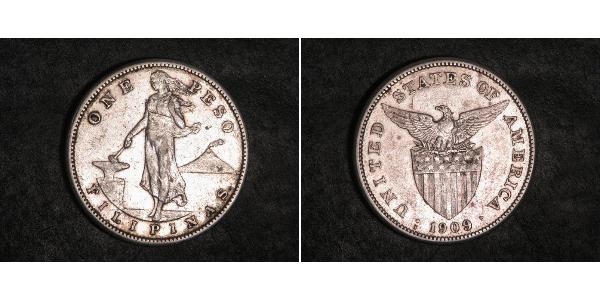 1 Peso Philippines Argent 