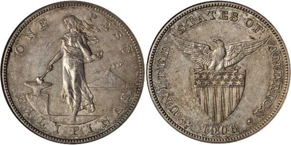1 Peso Philippines Argent 