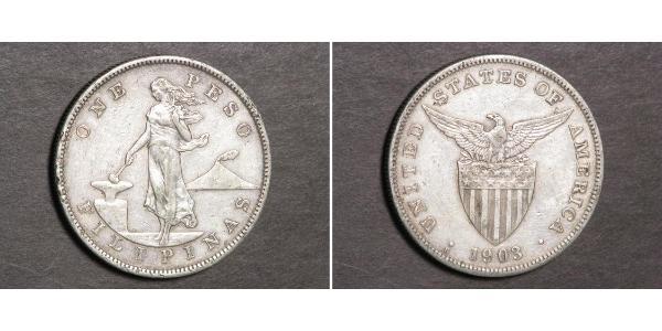 1 Peso Philippines Argent 