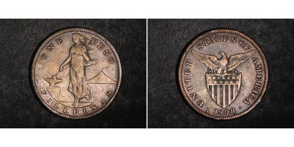 1 Peso Philippines Argent 