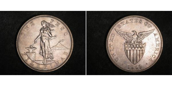 1 Peso Philippines Argent 