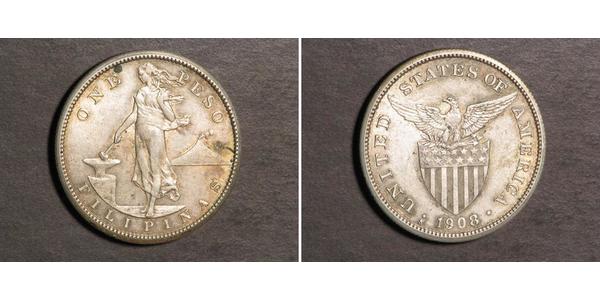 1 Peso Philippines Argent 