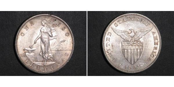 1 Peso Philippines Argent 