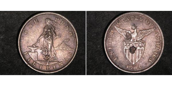 1 Peso Philippines Argent 