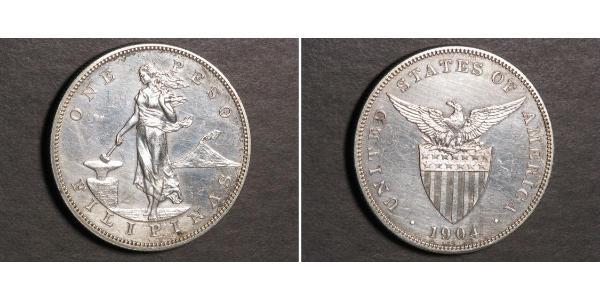 1 Peso Philippines Argent 