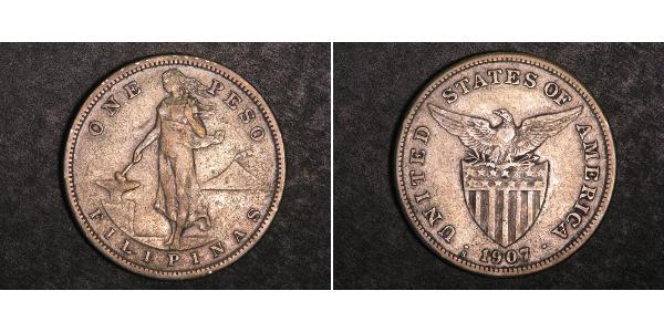 1 Peso Philippines Argent 