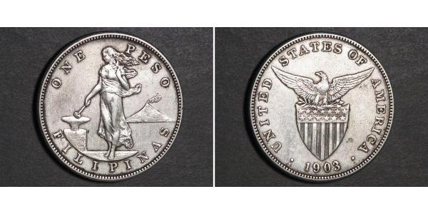 1 Peso Philippines Argent 
