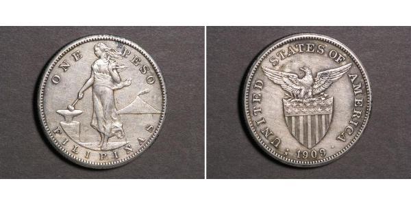 1 Peso Philippines Argent 