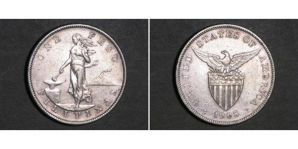1 Peso Philippines Argent 