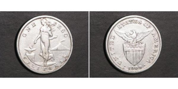 1 Peso Philippines Argent 