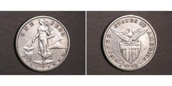 1 Peso Philippines Argent 