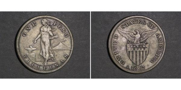 1 Peso Philippines Argent 