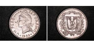 1 Peso République dominicaine Argent 