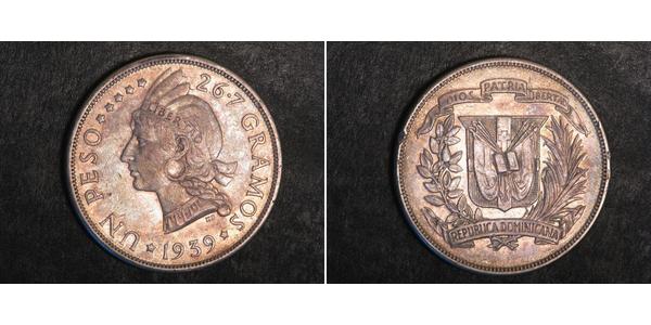 1 Peso République dominicaine Argent 