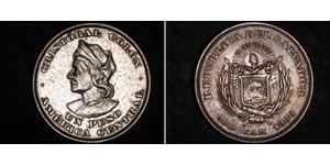 1 Peso Salvador Argent Christophe Colomb (1451 - 1506)