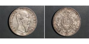 1 Peso Second Empire mexicain (1864 - 1867) Argent Maximilian I of Mexico (1832 - 1867)