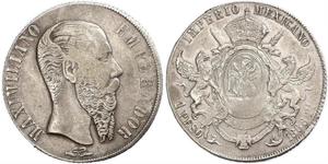 1 Peso Second Empire mexicain (1864 - 1867) Argent Maximilian I of Mexico (1832 - 1867)