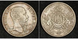 1 Peso Second Empire mexicain (1864 - 1867) Argent Maximilian I of Mexico (1832 - 1867)