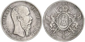 1 Peso Second Empire mexicain (1864 - 1867) Argent Maximilian I of Mexico (1832 - 1867)