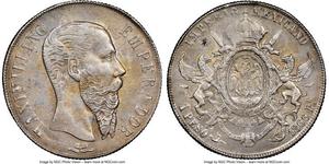 1 Peso Second Empire mexicain (1864 - 1867) Argent Maximilian I of Mexico (1832 - 1867)