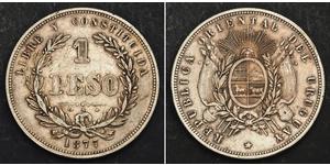 1 Peso Uruguay Argent 