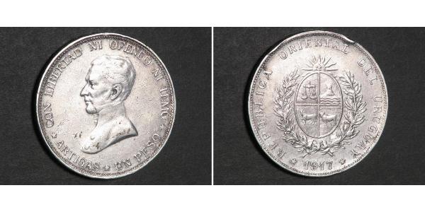1 Peso Uruguay Argent 