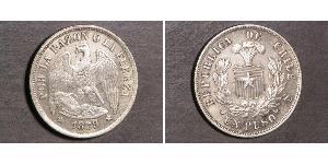 1 Peso Cile Argento 