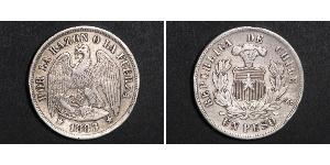 1 Peso Cile Argento 