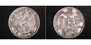 1 Peso Cile Argento 