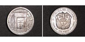 1 Peso Colombia Argento 