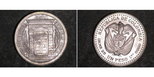 1 Peso Colombia Argento 