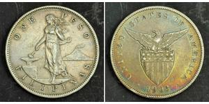 1 Peso Filippine Argento 