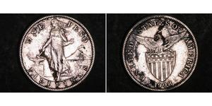 1 Peso Filippine Argento 